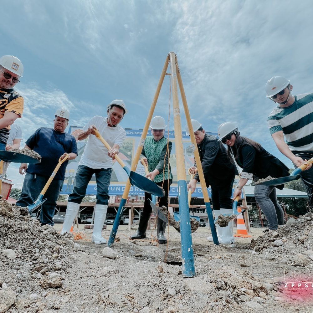 The ceremonial groundbreaking rite of the rubberized track oval facility with mini-grandstand – Phase 1 was held at the ZPPSU open field today, October 19