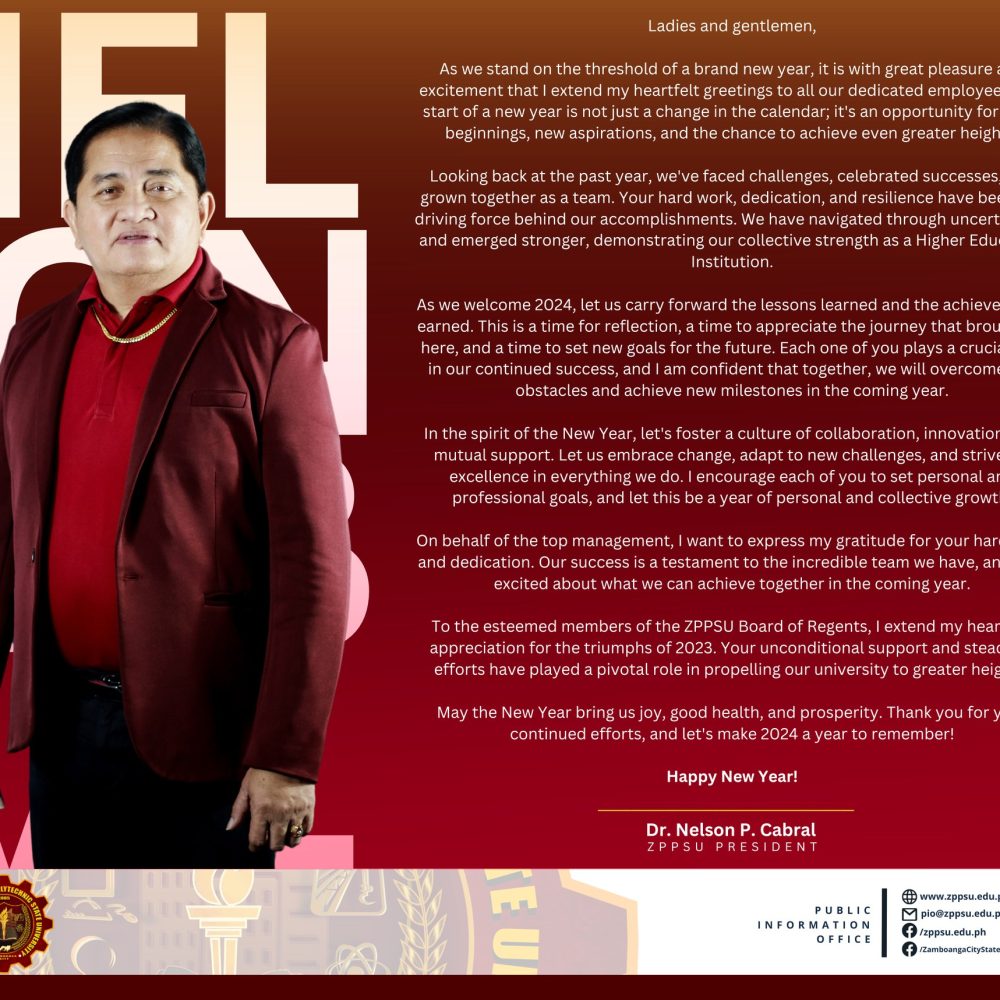 HAPPY NEW YEAR, ZPPSUans