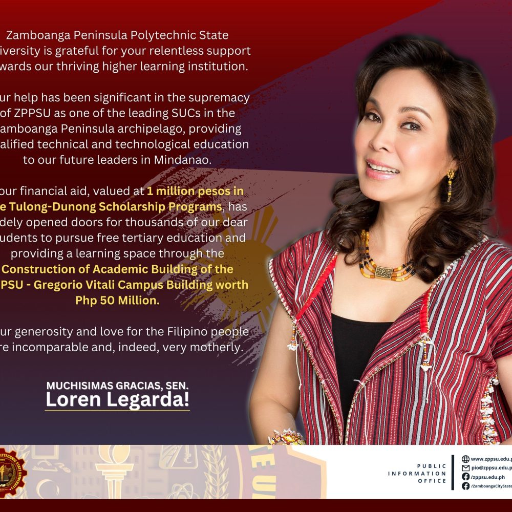 GRACIAS SEN. LEGARDA