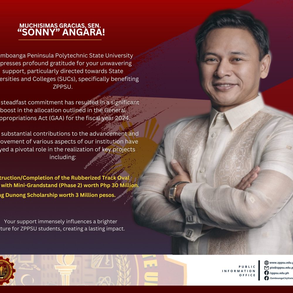 MUCHISIMAS GRACIAS! Senator “Sonny” Angara