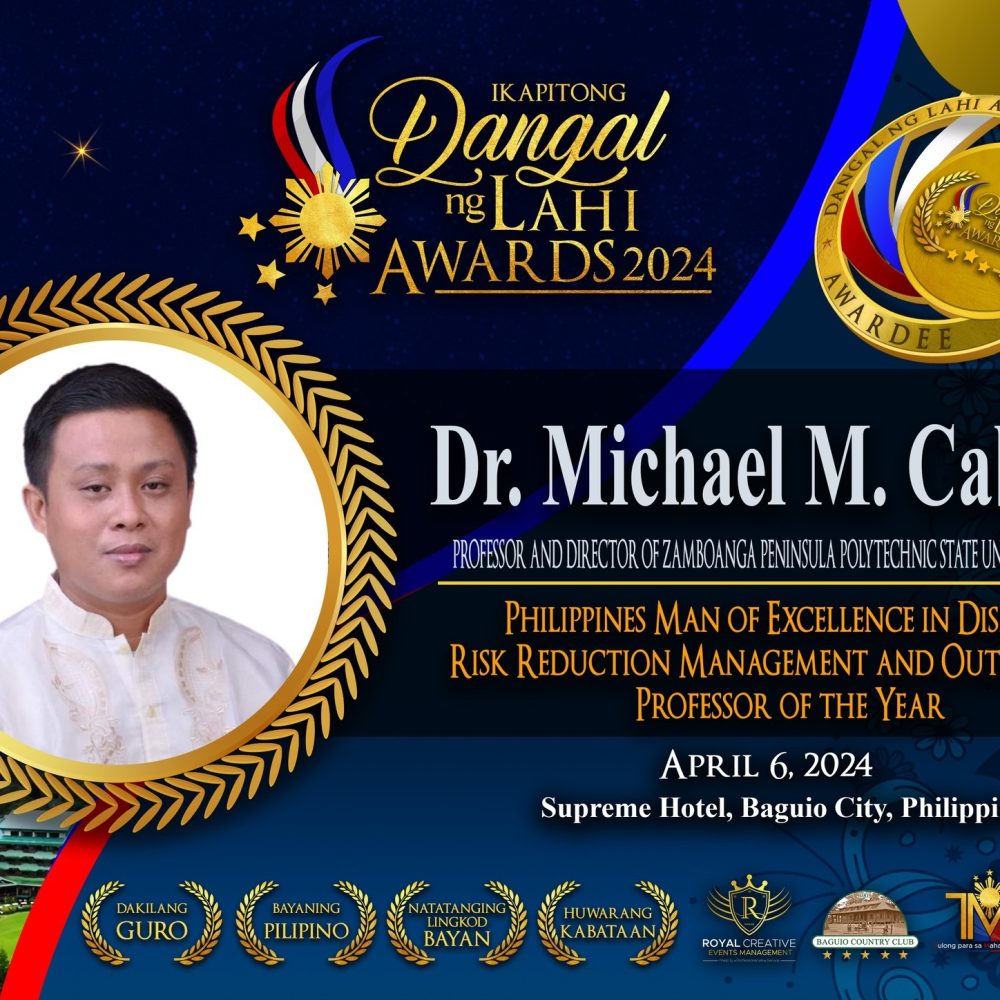 Enhorabuena ZPPSU-DRRMO Director Dr. Michael M. Tan Cabiles