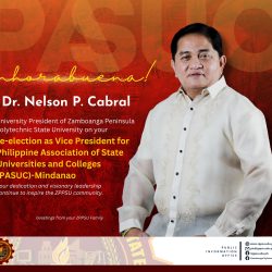 Enhorabuena! Dr. Nelson P. Cabral ZPPSU President and Vice President for PASUC-Mindanao