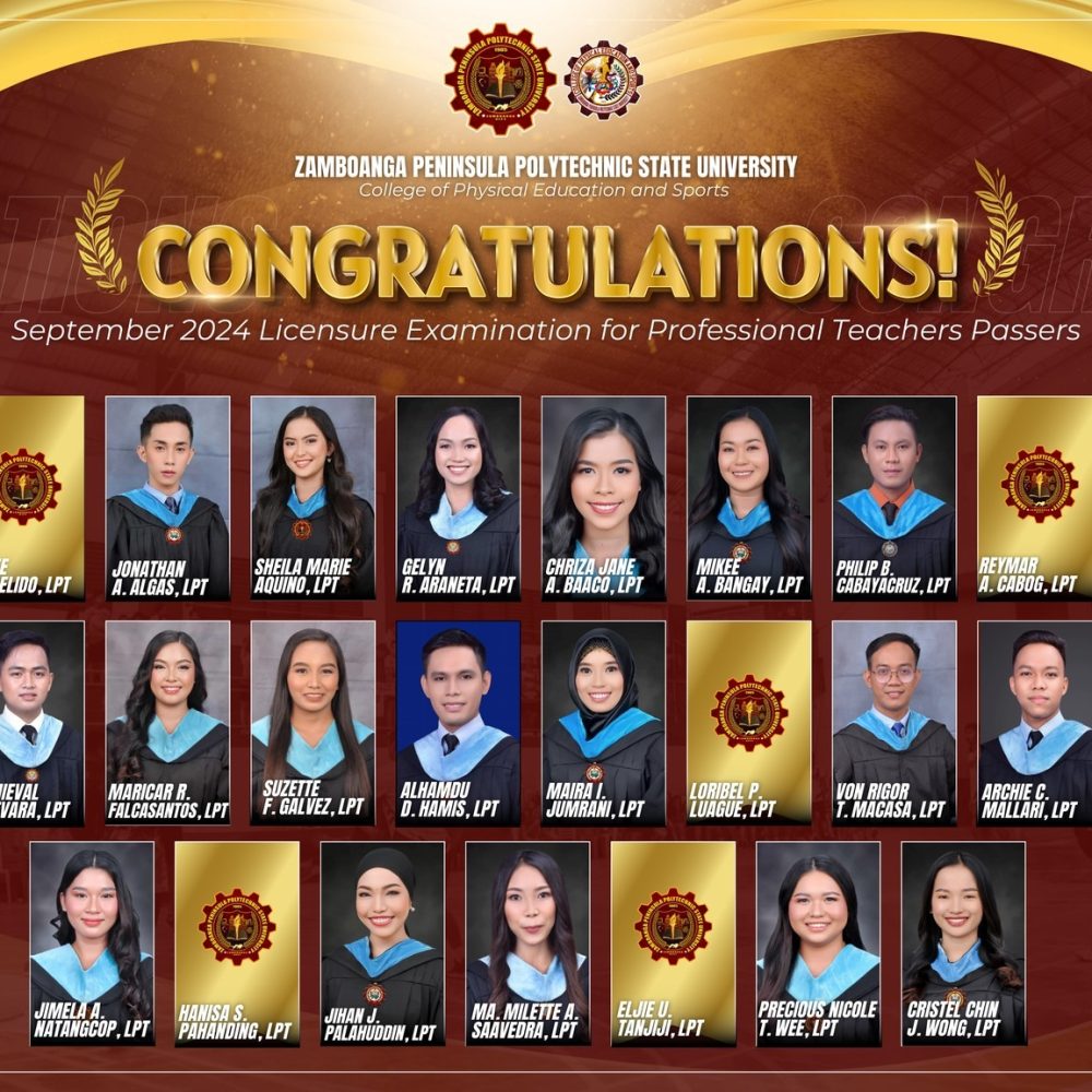 Congratulations to our Licensure Examination for Professional Teachers – September 2024 PASSERS!