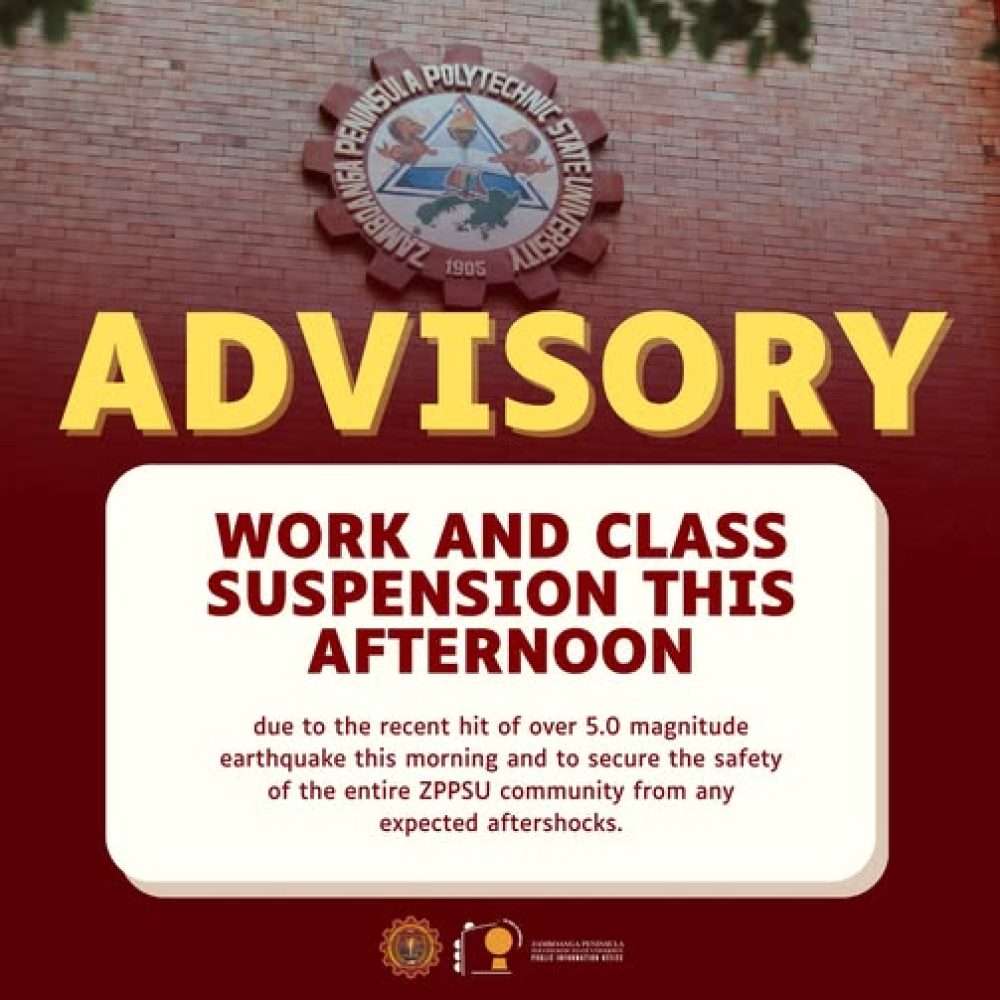 ZPPSU Classes and Work called of this afternoon