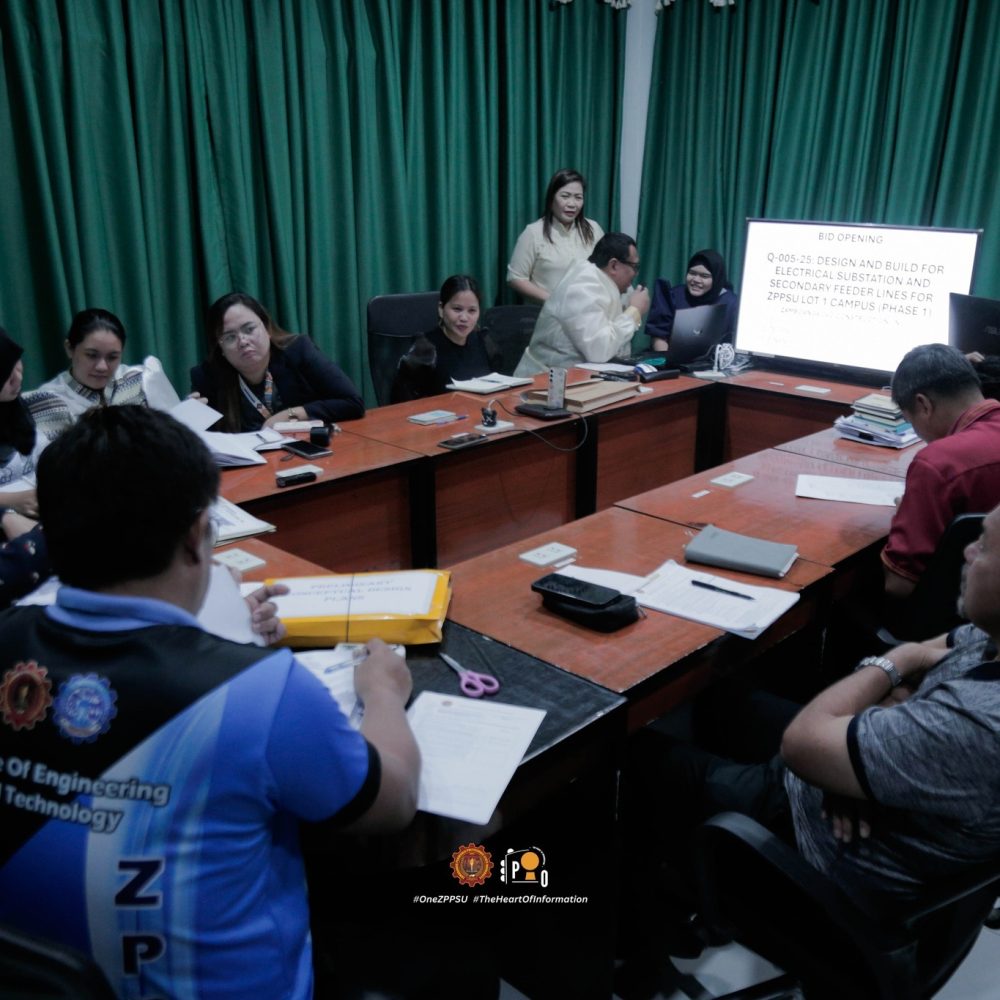 ZPPSU conducted a bid opening of the Design and Build for Electrical Substation and Secondary Feeder Lines