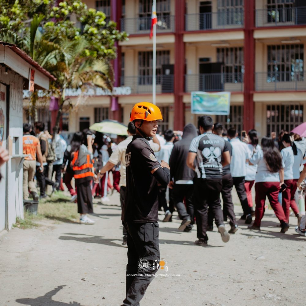 A fire drill was conducted among students and office personnel situated at the old building of the College of Arts, Humanities, and Social Sciences of Zamboanga Peninsula Polytechnic State University today, April 11.